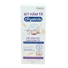 Xịt hăm tã cho bé Orgakids hếtt rôm sảy, sạch hăm tã, làm mềm và dưỡng ẩm cho da bé - lọ 50ml