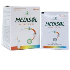 Medisol Effervescent Bù nước và điện giải bổ sung năng lượng, giúp nhanh chóng hồi phục trường hợp nôn mửa, mất nước