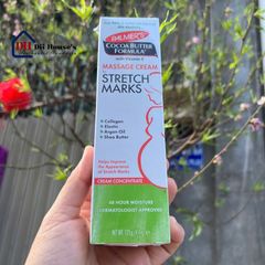 [Nhập khẩu] Kem ngừa & hỗ trợ làm mờ rạn da cho mẹ bầu Palmer's Cocoa Butter Formula Massage Cream for Stretch Marks 125g.