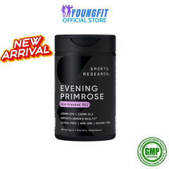 Viên Uống Dầu Hạt Anh Thảo Evening Primrose Sports Research USA Hỗ Trợ Sức Khoẻ Phụ Nữ - YoungFit