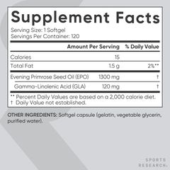 Viên Uống Dầu Hạt Anh Thảo Evening Primrose Sports Research USA Hỗ Trợ Sức Khoẻ Phụ Nữ - YoungFit