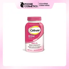 Viên Caltrate Bone Health 600 + D3 bổ sung canxi, D3 giúp xương chắc khỏe 200 viên