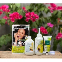 Nhuộm tóc Garnier Nutrisse Ultra cream màu đen số 1 629014