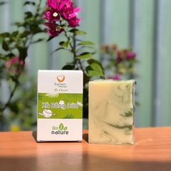 Xà bông dừa hương sả chanh Escoco - Handmade Vegan Natural Bar Soap Cold Pressed coconut lemongrass soap