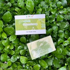 Xà bông dừa hương sả chanh Escoco - Handmade Vegan Natural Bar Soap Cold Pressed coconut lemongrass soap
