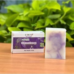 Xà bông dừa hương oải hương Escoco - Handmade Vegan Natural Bar Soap Cold Pressed lavender soap