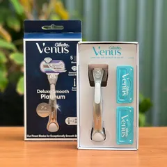 Dao cạo Gillette Venus Platium 5 lưỡi (1 cán + 2 đầu thay) 629034