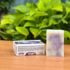 Xà bông dừa hương oải hương Escoco - Handmade Vegan Natural Bar Soap Cold Pressed lavender soap