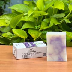 Xà bông dừa hương oải hương Escoco - Handmade Vegan Natural Bar Soap Cold Pressed lavender soap