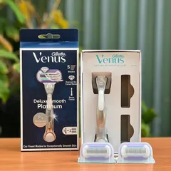 Dao cạo Gillette Venus Platium 5 lưỡi (1 cán + 2 đầu thay) 629034