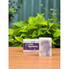 Xà bông dừa hương oải hương Escoco - Handmade Vegan Natural Bar Soap Cold Pressed lavender soap