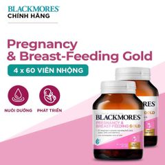 [Nhập khẩu chính ngạch] Viên uống Blackmores Pregnancy & Breast - Feeding Gold cung cấp vitamin và khoáng chất (60 viên)