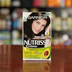 Thuốc nhuộm tóc Garnier Nutrisse màu nâu sẫm đen số 3