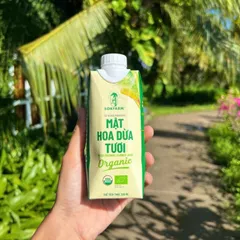 Mật hoa dừa Sokfarm tiệt trùng 330ml - mật hoa dừa tươi organic