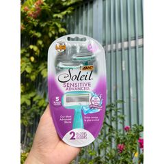 Set 2 dao cạo 5 lưỡi cho da nhạy cảm Soliel sensitive advanced 629218