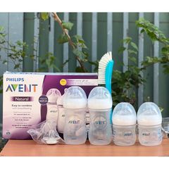 Set bình sữa Avent Natural Newborn 6 món 629354