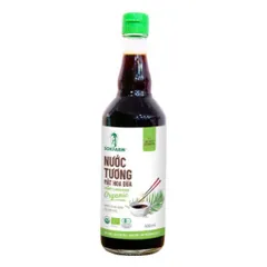 Nước tương mật hoa dừa organic Sokfarm - Dòng ít muối