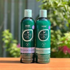 Combo Dầu Gội Xả Hask Tea Tree Oil & Rosemary Phục Hồi Tóc Chắc Khỏe 355ml 629533