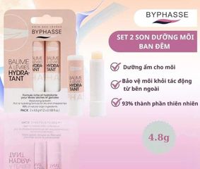 Bộ 2 Cây Son Dưỡng Môi Byphasse Baume A Levres Hydra 4.8G - Dưỡng ẩm và Bảo vệ môi hoàn hảo cho làn môi mềm mại