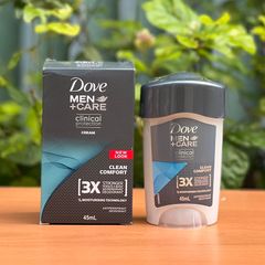 Lăn khử mùi Dove for Men Clinical Protection Antiperspirant Deodorant Clean Comfort 45ml 629542