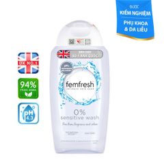 [Nhập khẩu chính ngạch] Dung dịch vệ sinh phụ nữ cho da nhạy cảm Femfresh 0% Sensitive Wash 250ml