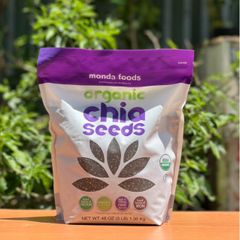 Hạt chia hữu cơ Mỹ Monda food Organic Chia Seeds 1.36kg