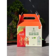 [Hộp Quà Tết Dừa Khai Lộc] Combo 6 Hộp Mật hoa dừa tươi Organic Sokfarm 330ml - Hộp quà tết