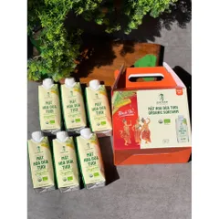[Hộp Quà Tết Dừa Khai Lộc] Combo 6 Hộp Mật hoa dừa tươi Organic Sokfarm 330ml - Hộp quà tết
