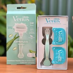 Dao Cạo 3 lưỡi Gillette Venus Comfortglide Sensitive 1 cán 2 đầu thay 629875