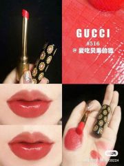 Son Gucci 516 Margaret Ruby - Màu Đỏ Lạnh Quyến Rũ, Son Môi Cao Cấp Phong Cách Thời Trang, Quà Tặng Dành Cho Tín Đồ Làm Đẹp