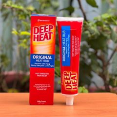 Dầu xoa bóp Deep Heat Original heat Rub Regular Relief Úc 140g - Deep Heat xanh dương 630012