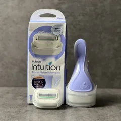 Schick - Intuition, Bộ dao cạo dành cho nữ với 2 lưỡi dao thay thế, 4 lưỡi dao xoay