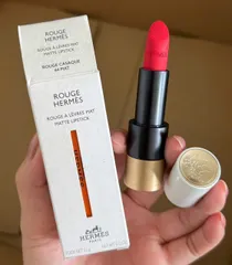Son Hermes 64 Rouge A Levres Mat - Son Môi Matte Dưỡng Ẩm Màu Brouge Casaque Chính Hãng, Sắc Nét, Sang Trọng