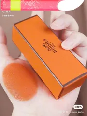 Son Hermes 33 Rouge A Levres Mat Matte Lipstick #Orange Boite – Son môi lì giữ ẩm, màu cam thời thượng cho phong cách quyến rũ