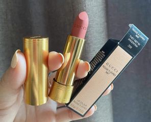 Son Gucci 208 Rouge À Lèvres Mat - Màu Cam Đất Sang Trọng, Lì Mịn, Phù Hợp Với Mọi Dáng Môi, Quà Tặng Thời Trang Ý Nghĩa