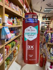 Sữa Tắm Old Spice High Endurance Pure Sport 532ml - Thơm Lâu, Sạch Sâu, Duy Trì Năng Lượng Cho Các Vận Động Viên