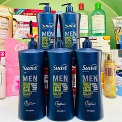 Sữa Tắm Gội Xả Suave Men 3in1 828ml - Sạch Tóc, Tiện Lợi, Dành Riêng Cho Nam Giới