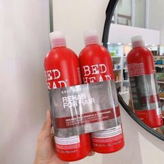 Bộ Gội Xả Tigi Đỏ Bed Head Urban Antidotes Resurrection 750ml - Phục Hồi Tóc Hư Tổn, Tăng Cường Sức Khỏe Tóc