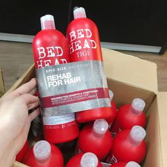 Bộ Gội Xả Tigi Đỏ Bed Head Urban Antidotes Resurrection 750ml - Phục Hồi Tóc Hư Tổn, Tăng Cường Sức Khỏe Tóc