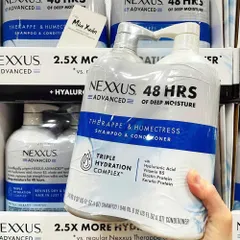 Combo Gội Xả Nexxus Ultimate Moisture 2×1L - Cấp Ẩm Sâu, Phục Hồi Tóc Khô Hư Tổn, Chăm Sóc Tóc Chuyên Nghiệp