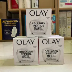 Kem Dưỡng Olay Regenerist Collagen Peptide 24 Max Hydrating 48g - Tăng Cường Độ Đàn Hồi và Giúp Da Căng Bóng Mịn Màng