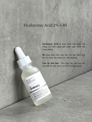 The Ordinary Hyaluronic Acid 2% + B5 (US) – cấp nước sâu, căng bóng da