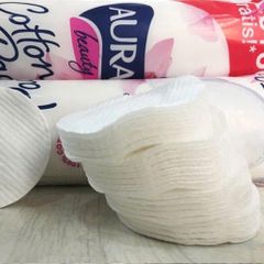 Bông Tẩy Trang Aura 150 Miếng - Mềm Mịn, Không Xơ Bông - Sản Phẩm Làm Đẹp Thiết Yếu Cho Da