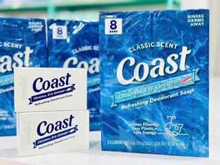 Xà Bông Coast Dạng Cục 113g Lốc 8 - Sạch Da, Thơm Mát Lâu