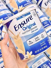 Sữa Bột Ensure Vị Vani 400g - Dinh Dưỡng Cân Bằng, Tăng Cường Sức Đề Kháng, Hỗ Trợ Sức Khỏe