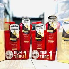 Dầu Gội Tsubaki Premium 490ml + Tặng Kem Dưỡng Tóc 200ml - Sản Phẩm Chăm Sóc Tóc Bóng Mượt và Khỏe Mạnh