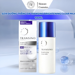 Sữa dưỡng trắng da TRANSINO Brightening Clear Milk 100ml ức chế Nám và ngăn ngừa tình trạng xỉn màu kết hợp với dưỡng ẫm làn da