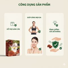 Bột Gạo Lứt Linh Chi GORINO Bột Ngũ Cốc dinh dưỡng giúp hỗ trợ giảm cân, giữ dáng, đẹp da( hộp15 gói-15gr)