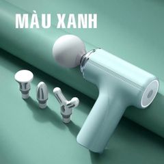 Máy Massage Cầm Tay MG203 Mini , Máy Mát Xa Toàn Thân Sạc Pin 4 Đầu 6 Cấp Giảm Đau Mỏi, Thư Giãn