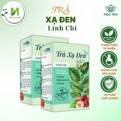 Trà Xạ Đen Nấm Linh Chi, An Xoa Hỗ Trợ Gan Nhiễm Mỡ, Men Gan Cao, Mát Gan, Thanh Lọc Cơ Thể, Cải Thiện Giấc Ngủ Hộp 30 túi x 3 gr.